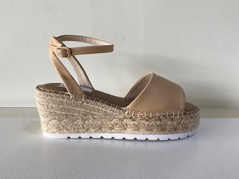 Beige Espadrille Wedge