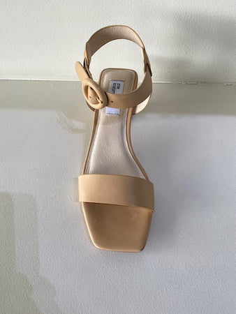 Beige Leather Heel