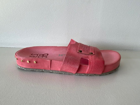 Pink Leather Slide