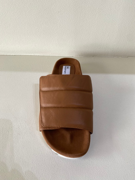 Float Tan Leather Slide