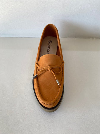 Orange Suede Loafer