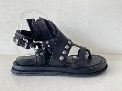 Black Leather Sandal