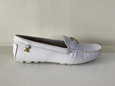 White Leather Moccasin