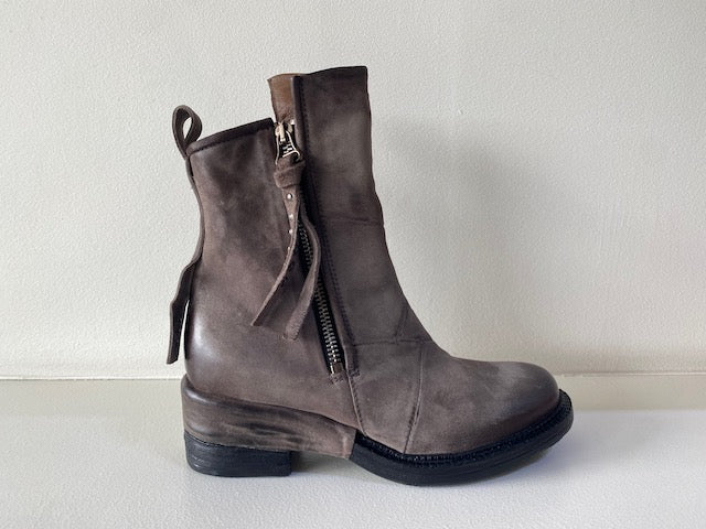 Grey Nubuck Ankle Boot