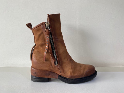 Tan Nubuck Ankle Boot