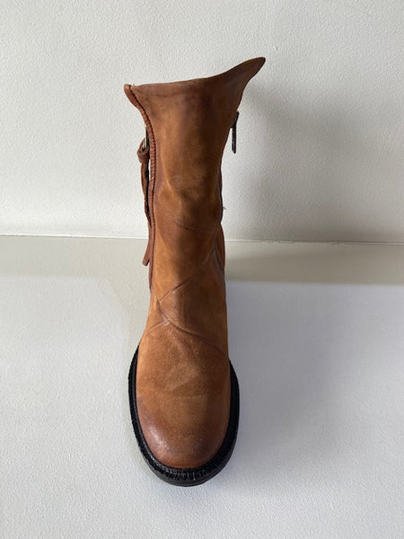 Tan Nubuck Ankle Boot