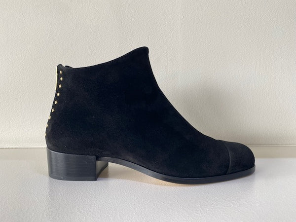 Beau5 Black Suede Ankle Boot