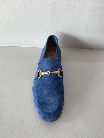 Blue Suede Loafer