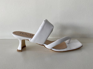 White Leather Heel