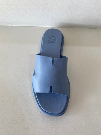 Blue Leather Slide