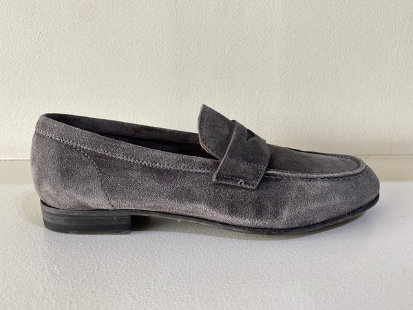 Grey Suede Loafer