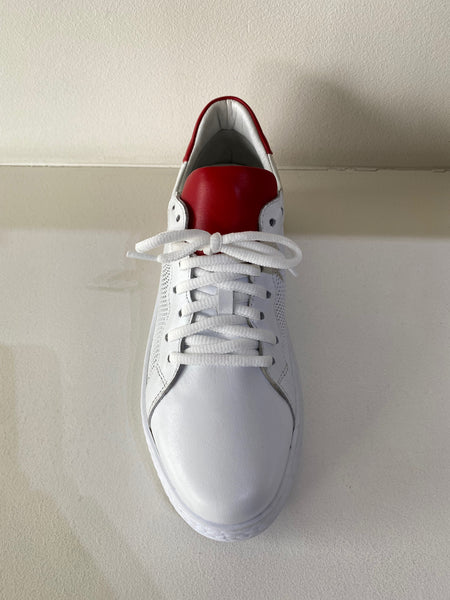 White Red Leather Sneaker