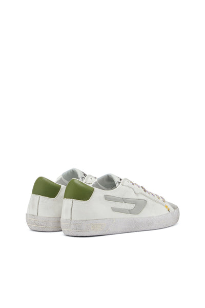 White Silver Leather Sneaker